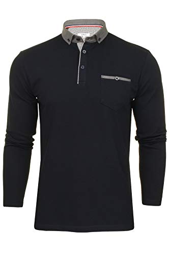 Xact Herren Poloshirt Langarm (Navy) L von Xact