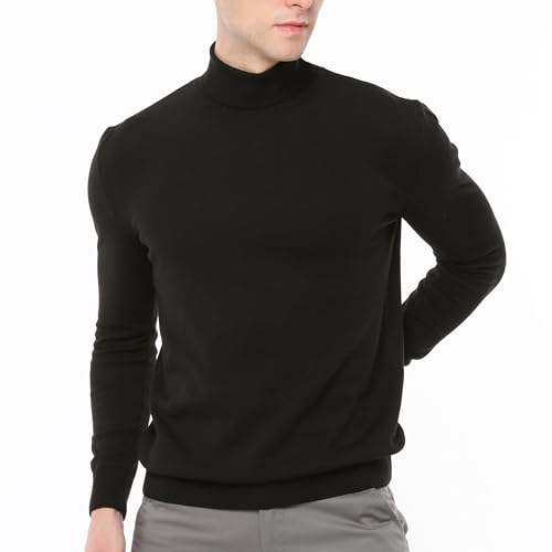 Xact Herren Rollkragenpullover aus Baumwolle (Black) L von Xact