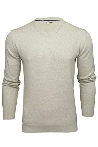 Xact Herren Pullover aus Baumwolle mit V-Ausschnitt (Heather Grey) M von Xact