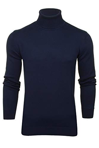 Xact Herren Rollkragenpullover aus Baumwolle (Navy) L von Xact