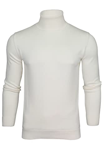 Xact Herren Rollkragenpullover aus Baumwolle (Winter White) M von Xact