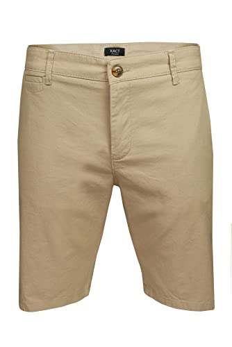 Xact Premium Herren -Leinenmischung Chino Short (Sand) 34 von Xact