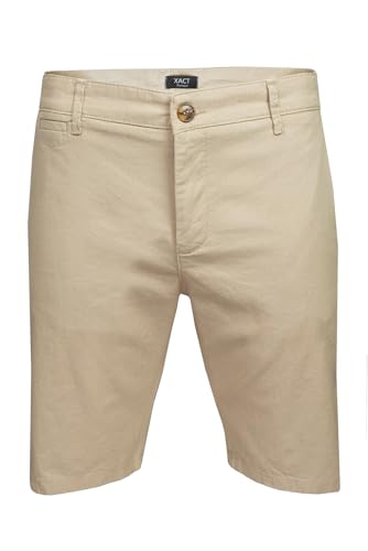 Xact Premium Herren -Leinenmischung Chino Short (Sand) 40 von Xact