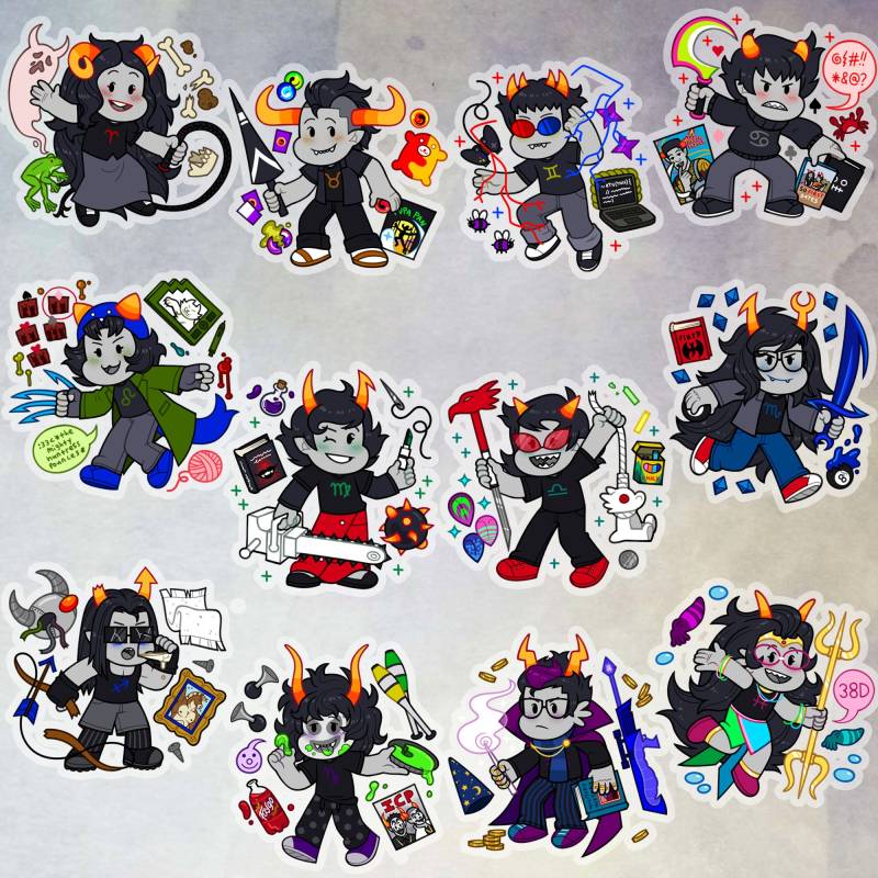 Homestuck - Beta Trolle 5, 5 cm Doppelseitiger Anhänger Homestuck - Beta Trolle 5, 5 cm Doppelseitiger Anhänger von Xagave