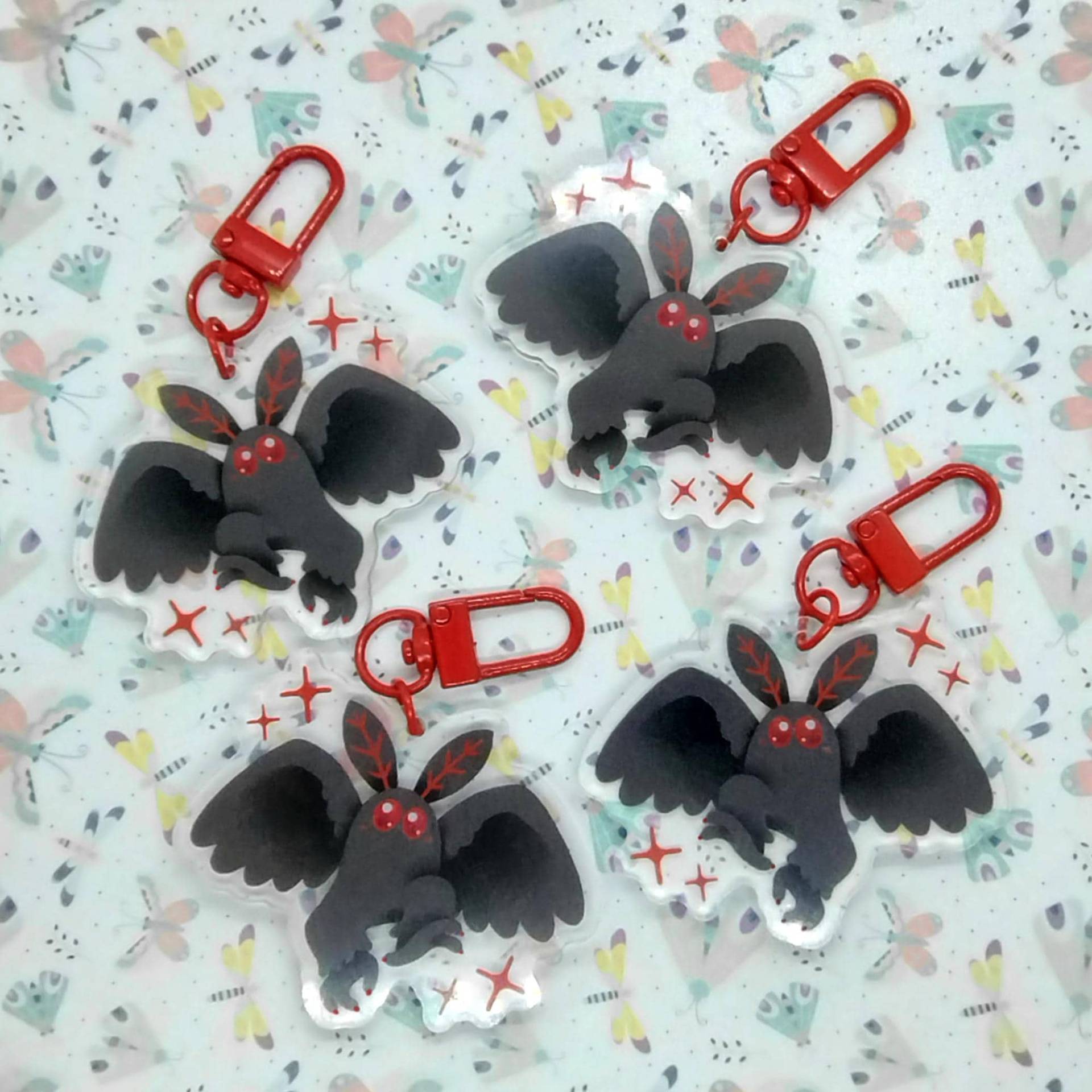Mothman Doppelseitiger 2-Zoll-Charm Mothman Doppelseitiger 2-Zoll-Charm von Xagave