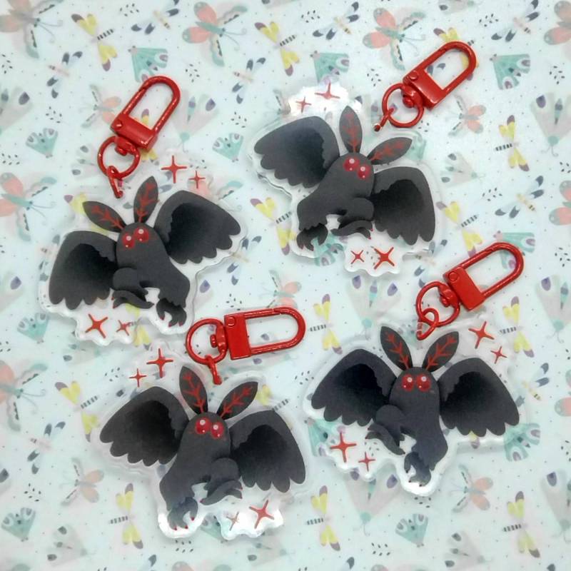 Mothman Doppelseitiger 2-Zoll-Charm Mothman Doppelseitiger 2-Zoll-Charm von Xagave