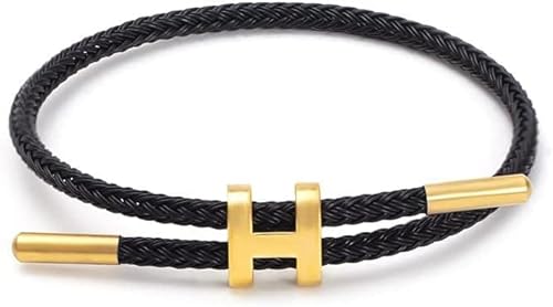 HiljaPRO Armband Damen Herren verstellbar hautfreundlich hypoallergen komfortabel – Schmuck für Alltag & Sport – Hamburg Design – elegantes Accessoire & Geschenkidee (Schwarz) von Xalveria