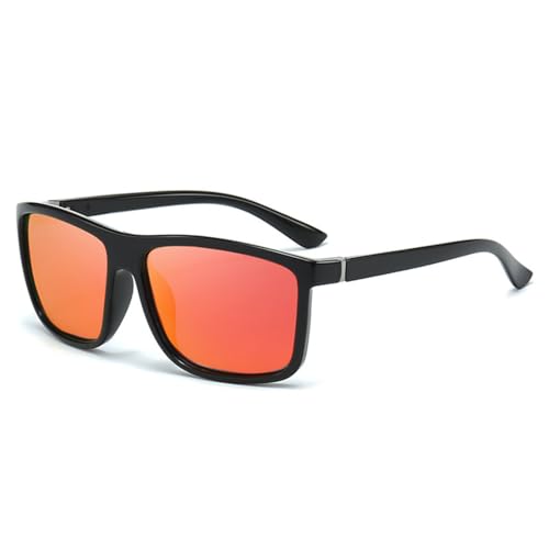 Xalveria BITEIVIEWW | Polarisiertes Sonnenbrille mit UV400 Schutz, Anti-Blendung Linsen für Angeln, Outdoor-Aktivitäten und Reisen, Unisex Design für Männer und Frauen (Rot) von Xalveria