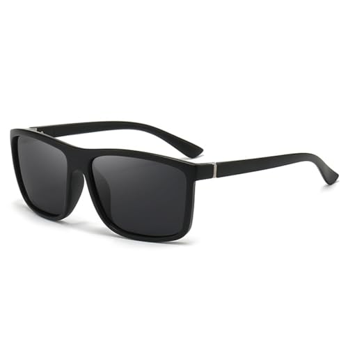 Xalveria BITEIVIEWW | Polarisiertes Sonnenbrille mit UV400 Schutz, Anti-Blendung Linsen für Angeln, Outdoor-Aktivitäten und Reisen, Unisex Design für Männer und Frauen (Schwarz) von Xalveria