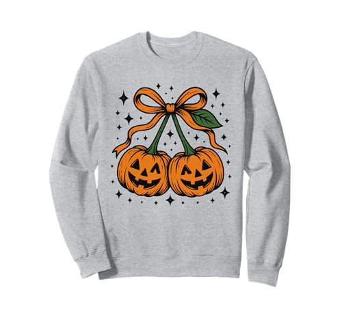 Kürbis Kirschen Herbst Mädchen Kokette Halloween Retro Herbst Sweatshirt Kürbis Kirschen Herbst Mädchen Kokette Halloween Retro Herbst Sweatshirt von Xamic