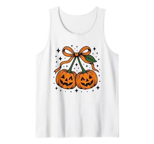 Kürbis Kirschen Herbst Mädchen Kokette Halloween Retro Herbst Tank Top Kürbis Kirschen Herbst Mädchen Kokette Halloween Retro Herbst Tank Top von Xamic