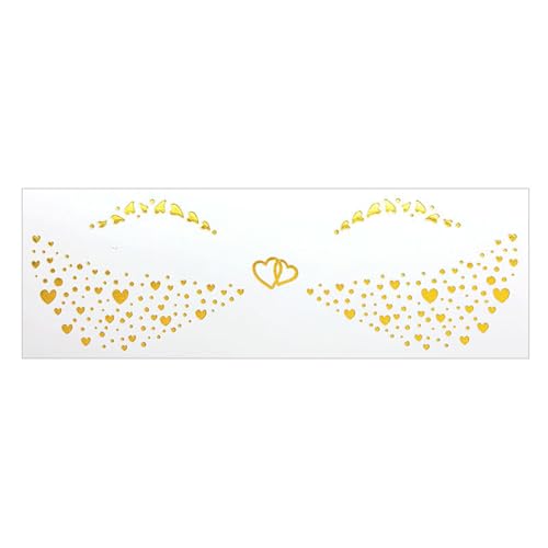 1 Blatt Gold Metallic Face Eye Make Up Aufkleber Für Frauen Und Mädchen Für Festivals Hochzeitspartys Feierlichkeiten Braut Bachelorette Tattooing 1 Blatt Gold Metallic Face Eye Make Up Aufkleber Für Frauen Und Mädchen Für Festivals Hochzeitspartys Feierlichkeiten Braut Bachelorette Tattooing von Xanorrg