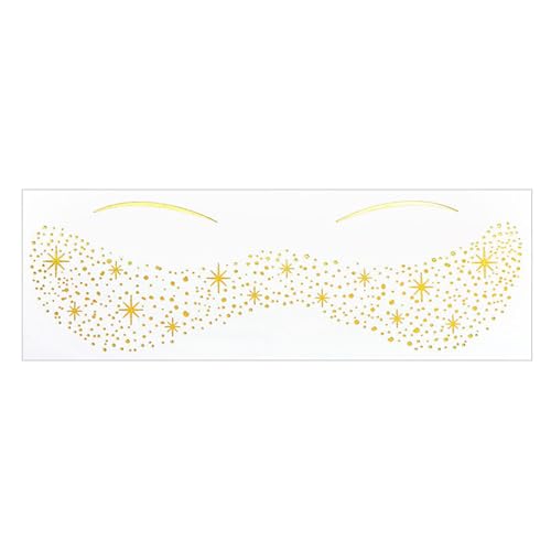 1 Blatt Gold Metallic Face Eye Make Up Aufkleber Für Frauen Und Mädchen Für Festivals Hochzeitspartys Feierlichkeiten Braut Bachelorette Tattooing 1 Blatt Gold Metallic Face Eye Make Up Aufkleber Für Frauen Und Mädchen Für Festivals Hochzeitspartys Feierlichkeiten Braut Bachelorette Tattooing von Xanorrg