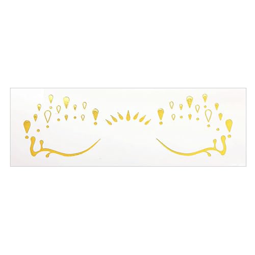 1 Blatt Gold Metallic Face Eye Make Up Aufkleber Für Frauen Und Mädchen Für Festivals Hochzeitspartys Feierlichkeiten Braut Bachelorette Tattooing 1 Blatt Gold Metallic Face Eye Make Up Aufkleber Für Frauen Und Mädchen Für Festivals Hochzeitspartys Feierlichkeiten Braut Bachelorette Tattooing von Xanorrg