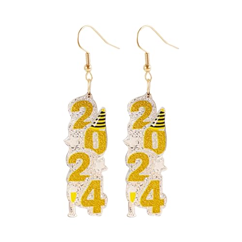 1 Paar 2024 Zahlenropfen Ohrringe 2024 Digital Dangle Ohrringe Ohrschmuck Acrylmaterial Geschenk Für Frauen Mädchen Kinder 1 Paar 2024 Zahlenropfen Ohrringe 2024 Digital Dangle Ohrringe Ohrschmuck Acrylmaterial Geschenk Für Frauen Mädchen Kinder von Xanorrg