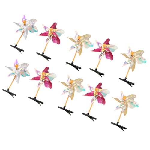 10 Stück Süße Barrettes Clip Sweet Pinwheel Haarnadel Y2K Girls 2000er Haarnadel Frauen Mädchen (zufällige Farben) Haarschmuck von Xanorrg