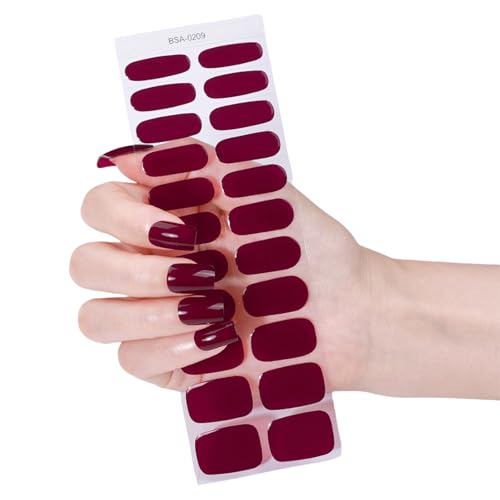 22pcs Gelnägel Strips Gelnägel Aufkleber Aufkleber Mühelose Anwendung Ohne UV Licht Benötigt Für Vielbeschäftigte Frauen Und Mädchen Farbenfrohe Nagelaufkleber von Xanorrg