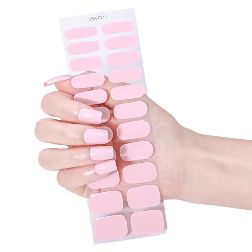 22pcs Gelnägel Strips Gelnägel Aufkleber Aufkleber Mühelose Anwendung Ohne UV Licht Benötigt Für Vielbeschäftigte Frauen Und Mädchen Farbenfrohe Nagelaufkleber von Xanorrg
