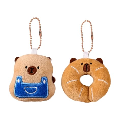 2pcs Cartoon Animal Plüsch Keychain Rucksack Anhänger Leichtes Schlüsselhalter Fashion Keyring Ornament Für Kinder Und Teenie Einzigartiger Capybara Geschenkartikel 2pcs Cartoon Animal Plüsch Keychain Rucksack Anhänger Leichtes Schlüsselhalter Fashion Keyring Ornament Für Kinder Und Teenie Einzigartiger Capybara Geschenkartikel von Xanorrg