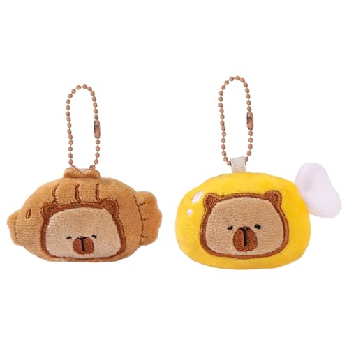 2pcs Cartoon Animal Plüsch Keychain Rucksack Anhänger Leichtes Schlüsselhalter Fashion Keyring Ornament Für Kinder Und Teenie Einzigartiger Capybara Geschenkartikel 2pcs Cartoon Animal Plüsch Keychain Rucksack Anhänger Leichtes Schlüsselhalter Fashion Keyring Ornament Für Kinder Und Teenie Einzigartiger Capybara Geschenkartikel von Xanorrg