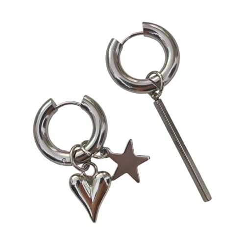 Asymmetrisches Herz Mit Sternakzentosen Ohrringe Leichtes Alltag Accessoires Handgefertigt Asymmetrisches Herz Mit Sternakzentosen Ohrringe Leichtes Alltag Accessoires Handgefertigt von Xanorrg
