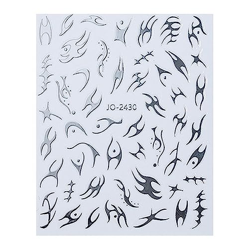 Aufkleber Press Auf Nägel Accesories Flammkleber Maniküre Lieferungen Slider Foil Nail Art Decals Für Frauen Maniküre Dekorationen Aufkleber Für Nägel von Xanorrg