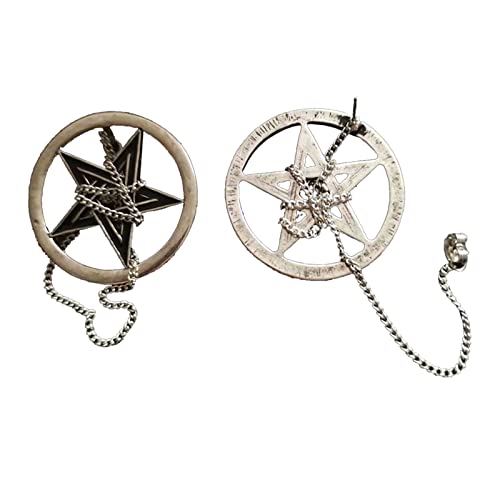 Bloody Skull Rose Inverted Cross Pendant Ohrring Vintage Gothic Cross Pendant Devil Schmuck Langketten Langkettige Ohrring Für Frauen von Xanorrg