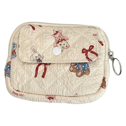 Blumenmünze Geldbeutel Aufbewahrungstasche Cartoon Brieftaschenbeutel Geldkarte Änderung Gesteppte Blumenblumen Kleine Aufbewahrungstasche Schöne Stülle Cartoon Brieftasche von Xanorrg