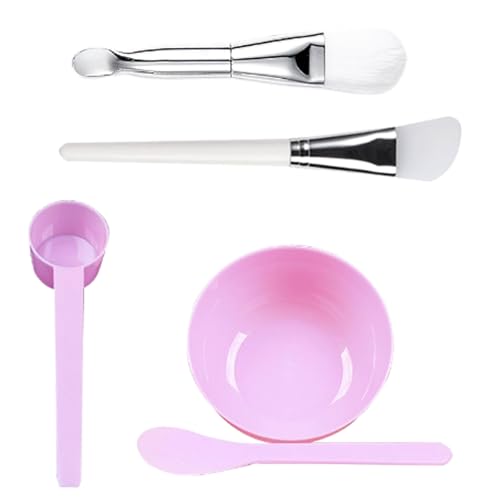 Clay Face Maske Mischschüssel Set Kit Löffel Zweiseitiger Bürsten Applikator Silikon Gesichtsmaske Applikator von Xanorrg