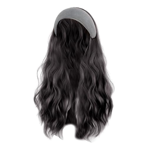 Curly Hair Synthetic Faser Perücken Natürlich Aussehende Frauen Mädchen Haarverlängerung Mit Haarhoop Täglichen Stilen Und Party Haarstück Hochtemperaturfasern Perücken von Xanorrg