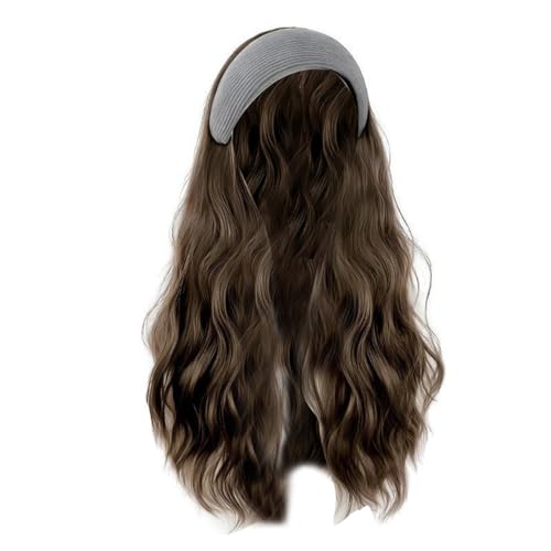 Curly Hair Synthetic Faser Perücken Natürlich Aussehende Frauen Mädchen Haarverlängerung Mit Haarhoop Täglichen Stilen Und Party Haarstück Hochtemperaturfasern Perücken von Xanorrg