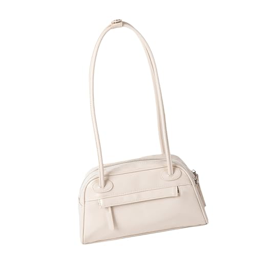 Damen Solid Color Umhängetasche Retro Unterarm Winter Achsel Achselhaut PU Leder Handtaschen Pendeln Für Tägliche Winter Schulter Für Frauen Feste Farbe Handtasche PU Leder Achselhöhle von Xanorrg