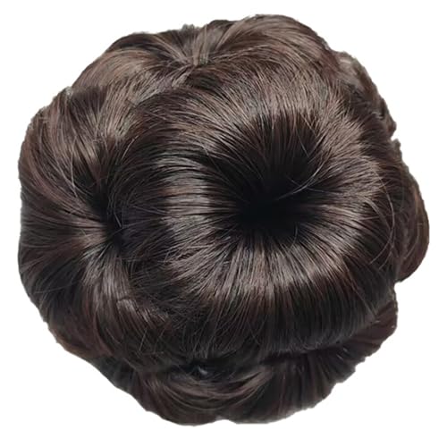 Elegantes Blumenbrötchen Haarstück Für Frauen Realistische Synthetische Faser Haarklauen Clip Voluminous Hochsteckfrisuren Für Schnelle Frisur Synthetische Haarklamme von Xanorrg