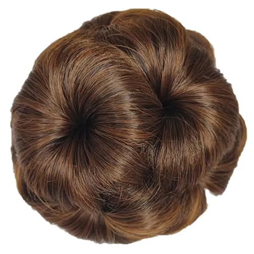 Elegantes Blumenbrötchen Haarstück Für Frauen Realistische Synthetische Faser Haarklauen Clip Voluminous Hochsteckfrisuren Für Schnelle Frisur Synthetische Haarklamme von Xanorrg