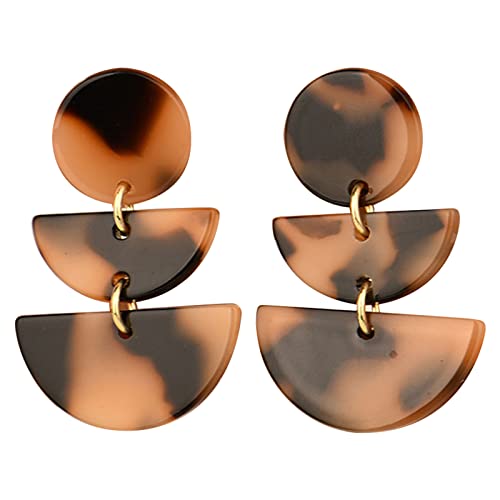 Frauen Einzigartiger Charme Dangle Ohrringe Acrylherz Anhänger Statement Schmucktropfen Hypoallergene Acryl Drop Ohrringe von Xanorrg