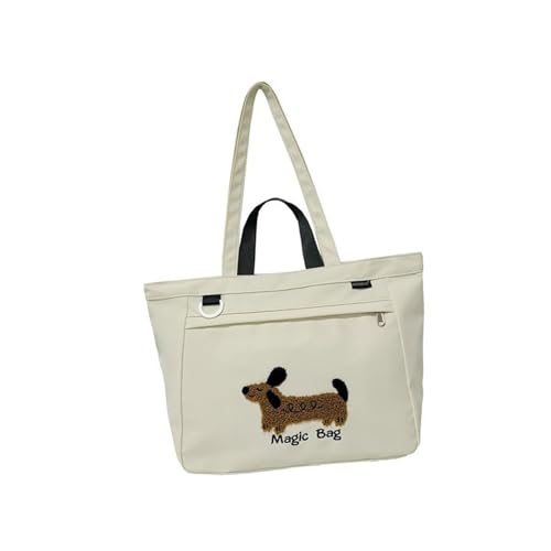 Frauen Tasche Mit Großer Kapazität Schulter Cartoon Hund Handtasche All Matching Everyting Schülern Schule Pendeln Frauen Cartoon Hund Handtasche Allzugemachte Schulter Mode Jeden Tag von Xanorrg