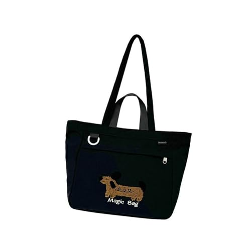 Frauen Tasche Mit Großer Kapazität Schulter Cartoon Hund Handtasche All Matching Everyting Schülern Schule Pendeln Frauen Cartoon Hund Handtasche Allzugemachte Schulter Mode Jeden Tag von Xanorrg