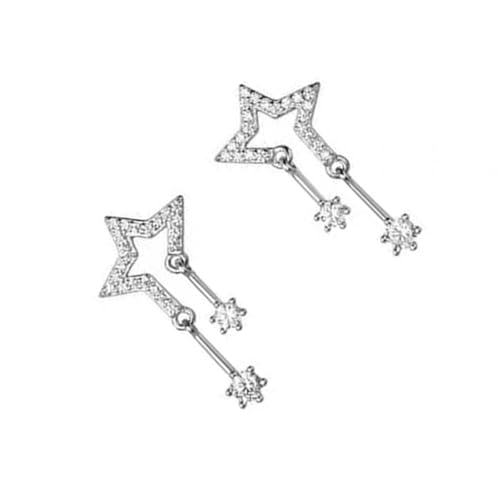 Fun Cartoon Star Ohrringe Ohrstifte Legierung Textur Moderne Schmuck Fashion Pins Geeignet Für Tägliche Und Party Sternohrohrstollen von Xanorrg