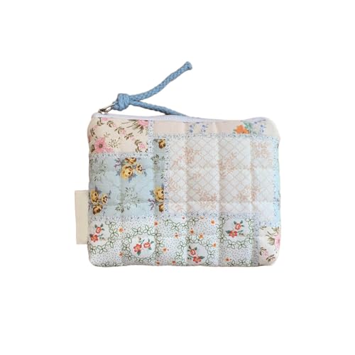 Xanorrg Gesteppte Make Up Tasche Baumwollmünze Geldbörse Süßes Blumenmuster Tragbarer Speicherwechsel Tasche Für Frauen Mädchen Make Up Xanorrg Gesteppte Make Up Tasche Baumwollmünze Geldbörse Süßes Blumenmuster Tragbarer Speicherwechsel Tasche Für Frauen Mädchen Make Up von Xanorrg