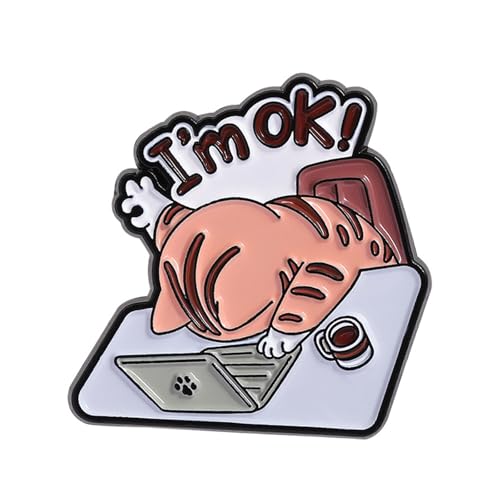 Katzenthema Brosche Modische Revers Pin Accessoire Für Alltägliche Verschleiß Legierungs Brust Ornament Corsage Pin von Xanorrg