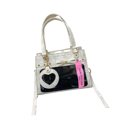 Klare Umhängetasche Lässig Itabag PU Botenstiftanzeigung Uniform Handtasche Japanische Styles Crossbody Clear Itabag PU Schulterkreuzkörper Uniformes Handtasche Für Stecknadel Display von Xanorrg