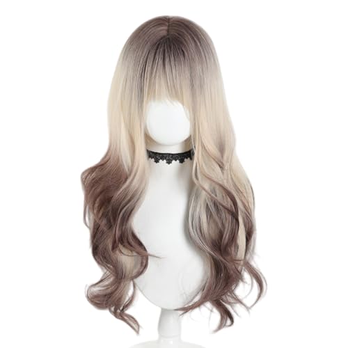 Mädchen COSER HAIR PIEZE Langes Haar Full Head Toupe Haare Für Straßenfotografie Cosser Tragen Komfort Perücken Bequeme Perücken von Xanorrg