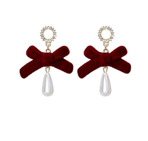Mode Dangle Ohrringe Elegante Vintage Perl Bowknot Quasten Temperament Drop Frau Neujahr Schmuck Neujahr Drop Schmuckzubehör Party Mode Dangle Ohrringe Elegante Vintage Perl Bowknot Quasten Temperament Drop Frau Neujahr Schmuck Neujahr Drop Schmuckzubehör Party von Xanorrg