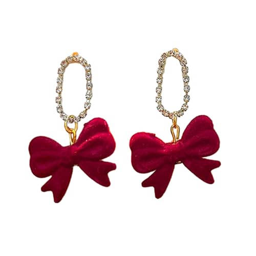 Mode Dangle Ohrringe Elegante Vintage Perl Bowknot Quasten Temperament Drop Frau Neujahr Schmuck Neujahr Drop Schmuckzubehör Party von Xanorrg