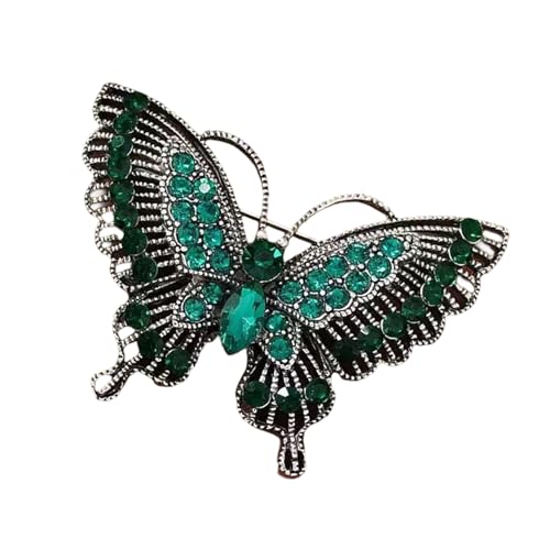 Mode Strasssteine ​​Butterfly Pin Handcraft Legierung Schmuck Geschenke Für Frauenfestmale Abendkleidung Schmetterling Pin Für Festival Outfits von Xanorrg