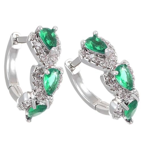 Mode Zirkonia Reifenoopringe Modische Zirkonia Verzierte Ohrringe Für Frauen Perfekt Für Jeden Anlass Eleganter Hochzeit Schmuck von Xanorrg