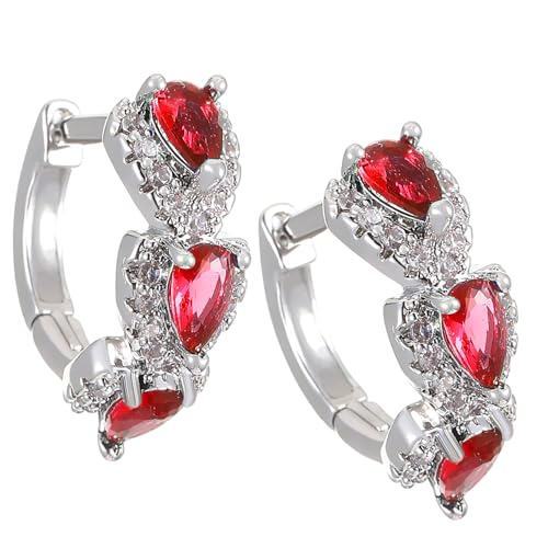 Mode Zirkonia Reifenoopringe Modische Zirkonia Verzierte Ohrringe Für Frauen Perfekt Für Jeden Anlass Eleganter Hochzeit Schmuck von Xanorrg