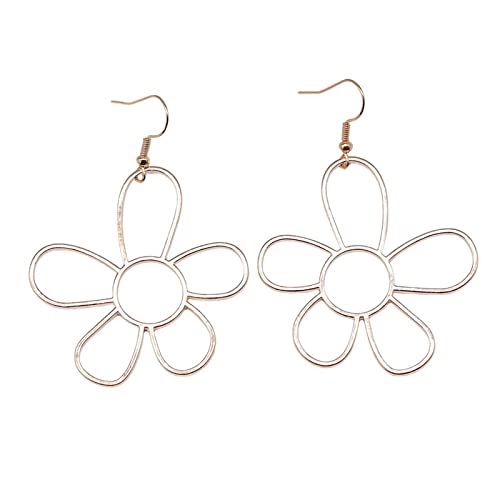 Modeblumenohrringe Retro Hollow Ohrring Unregelmäßige Zierblume Baumle Für Frauen Blumenschmuck Geschenk Blumenstropfen Für Frauen von Xanorrg