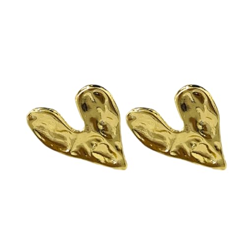 Modische Konkave Konvexe Unregelmäßige Herzohrringe Für Frauen Legierte Ohrohrschstene Hochzeit Schmuck Elegante Ohrzubehör Statement Party Accessoires von Xanorrg