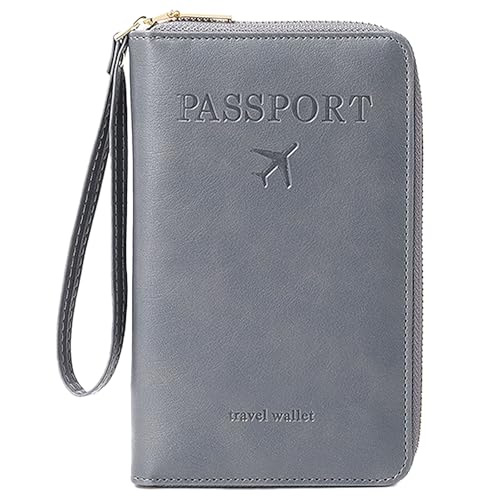 PU Leather Passportsabdeckungen Pässe Halterabdeckungen Reise Brieftasche Reißverschluss Für Mann Und Frauen Passabdeckung PU Lederpassabdeckung Brieftasche Reißverschluss von Xanorrg